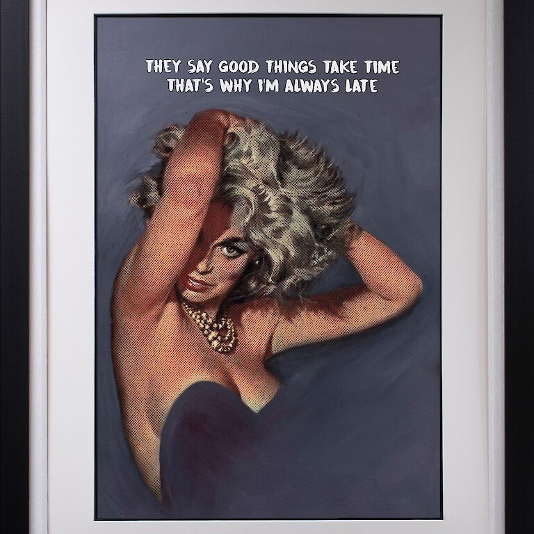 Good Things Take Time III (black frame)