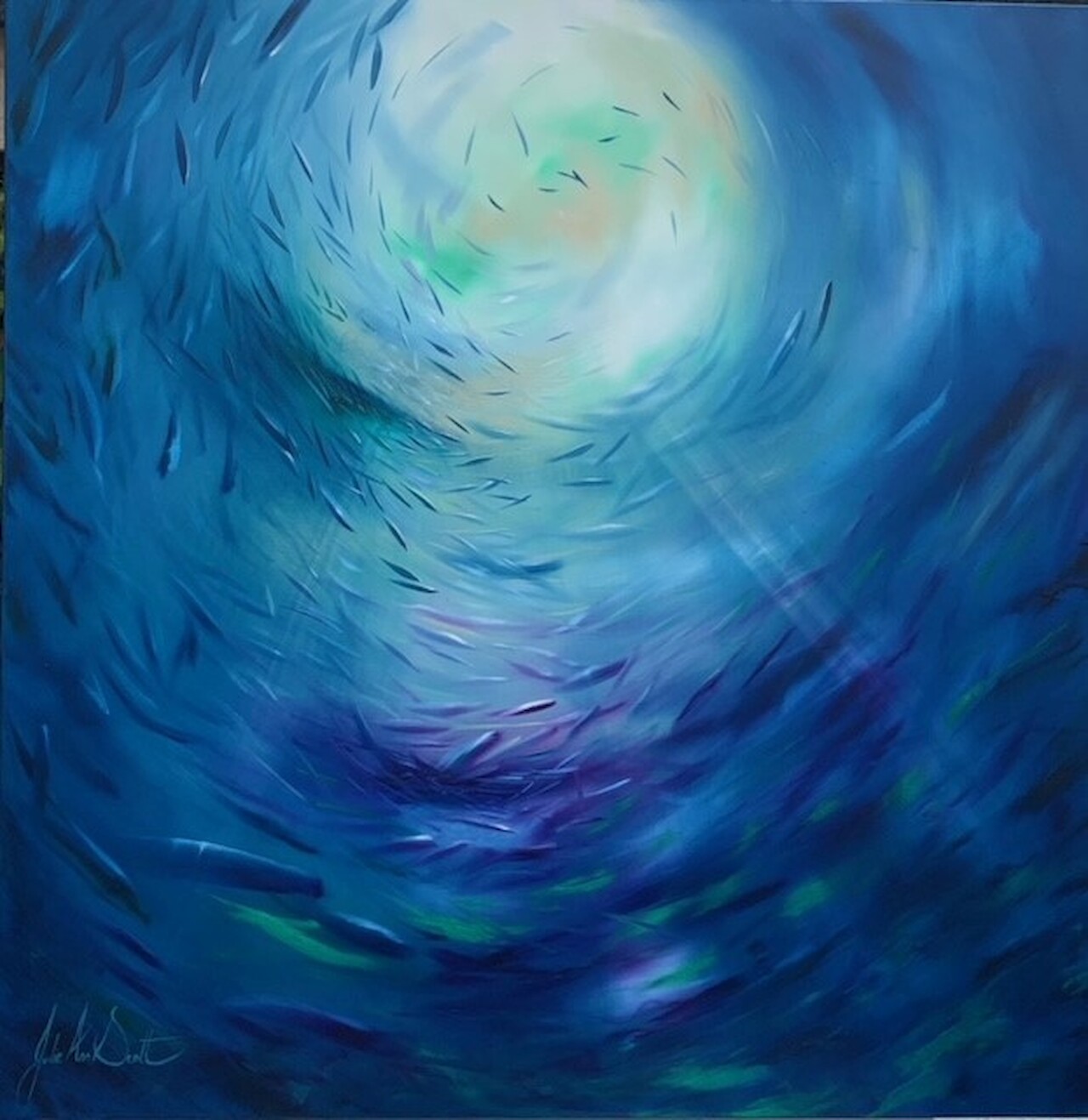 Circle Of Life Painting by Julie Ann Scott Adore Fine Art