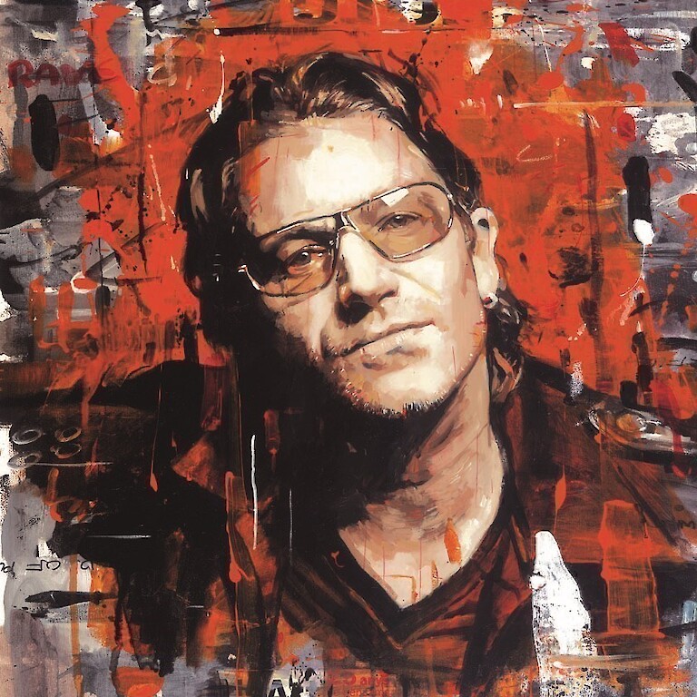 Rock Star - Bono (Deluxe Box Canvas)