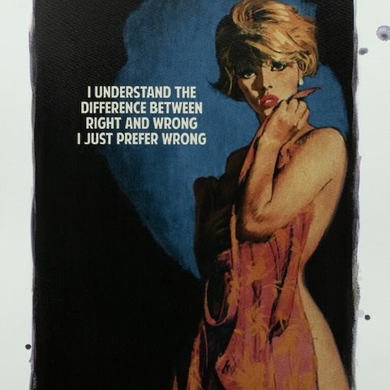 Right and Wrong (Hand Coloured) Small