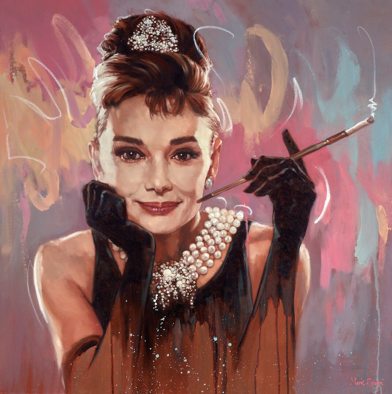 Audrey Hepburn with Cigarette