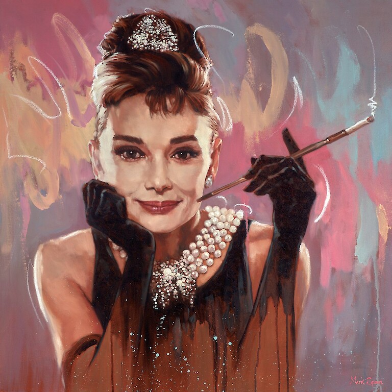 Audrey Hepburn with Cigarette