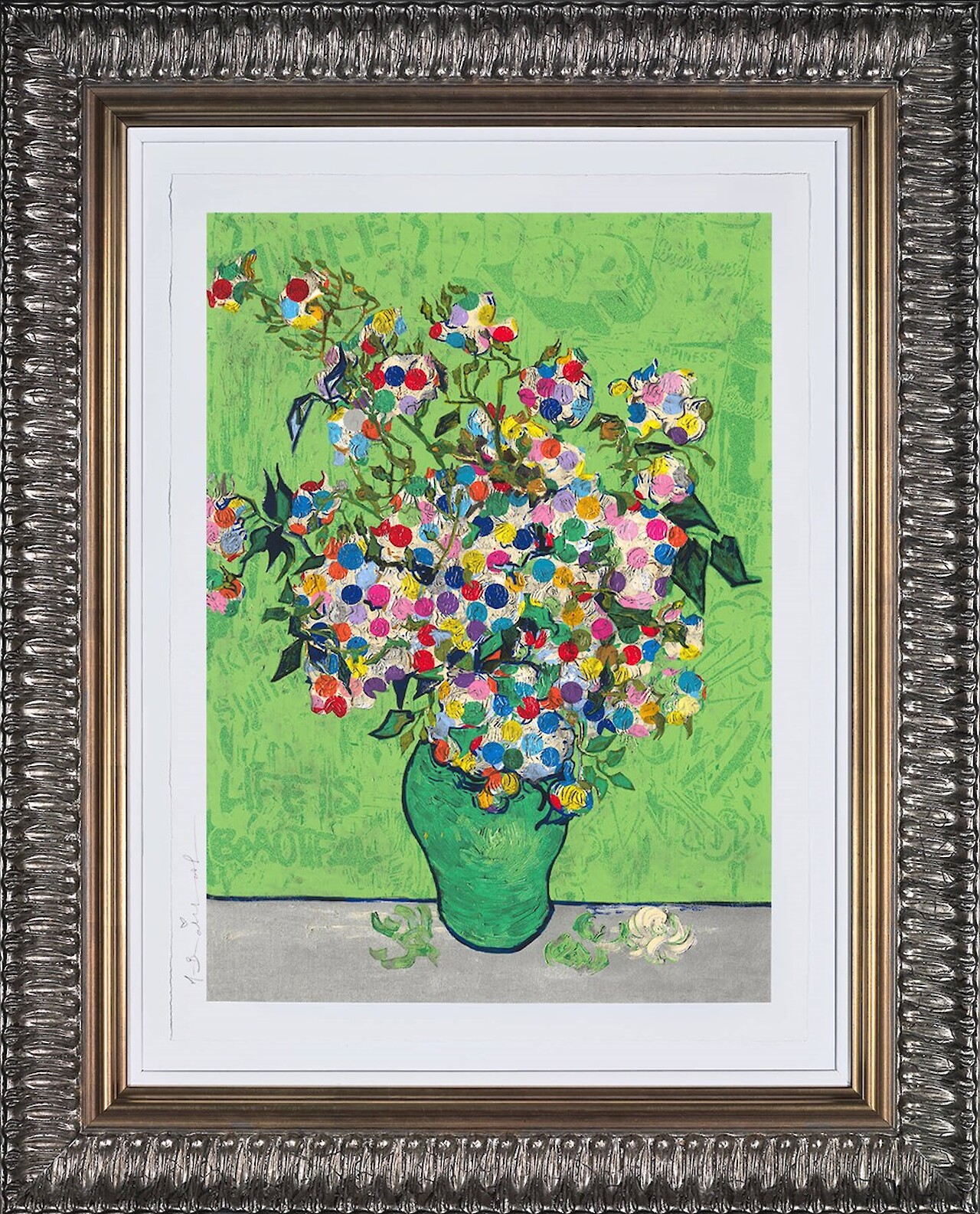 Dotted Bloom | Mr Brainwash “IN STOCK” AVAILABLE THROUGH ADORE FINE ART GALLERY | FOR SALE UK | ** Only One in Stock - Last chance to buy **