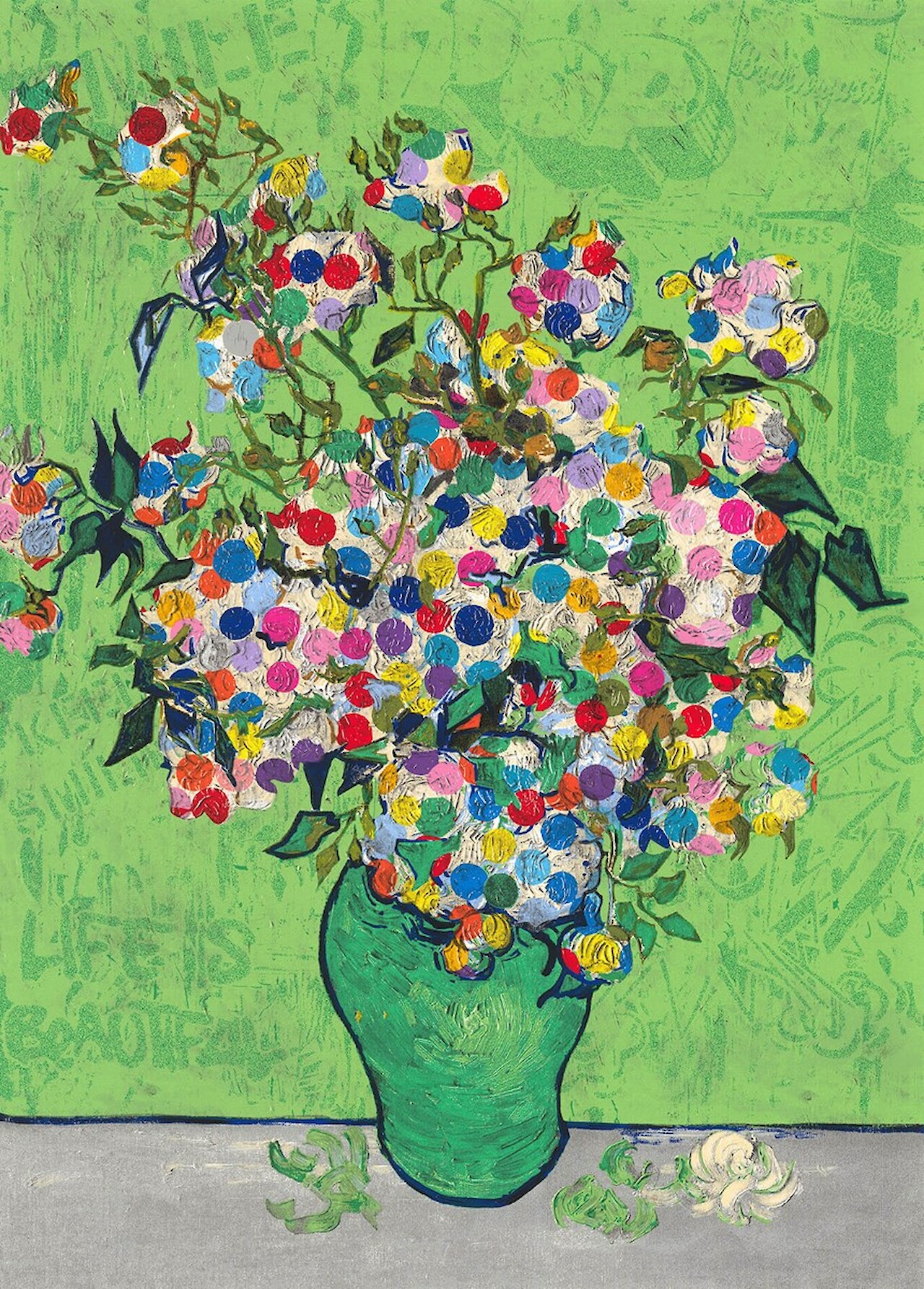 Dotted Bloom | Mr Brainwash “IN STOCK” AVAILABLE THROUGH ADORE FINE ART GALLERY | FOR SALE UK | ** Only One in Stock - Last chance to buy **