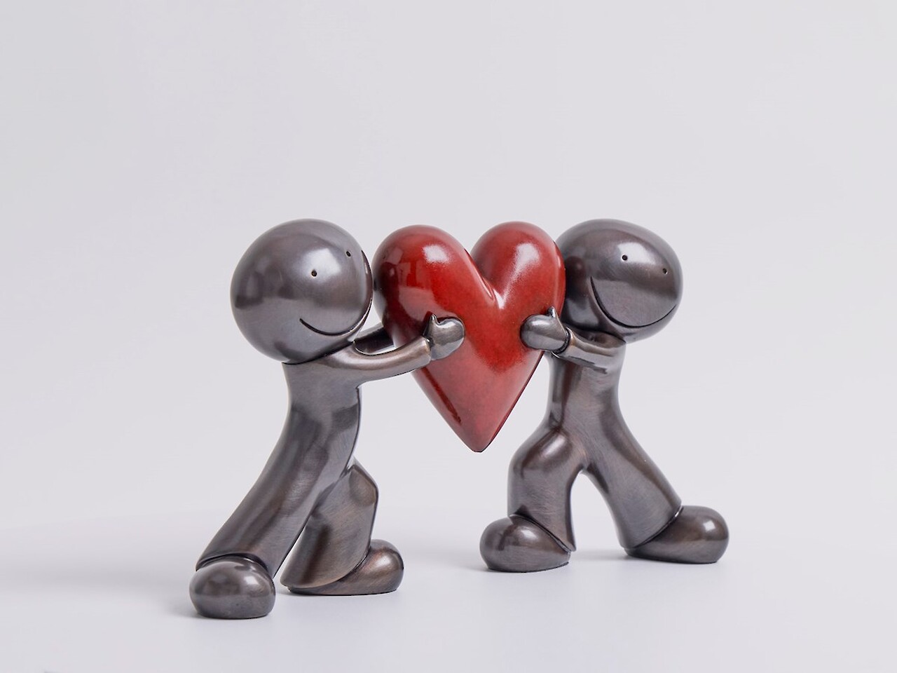 Heart to Heart (Bronze) - Sculpture