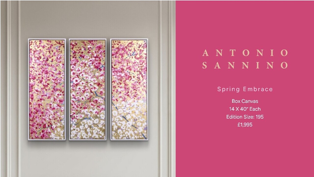 Spring Embrace (Triptych) "NEW" Available To Order Now In Stock at Adore Fine Art Leicester Art Gallery UK