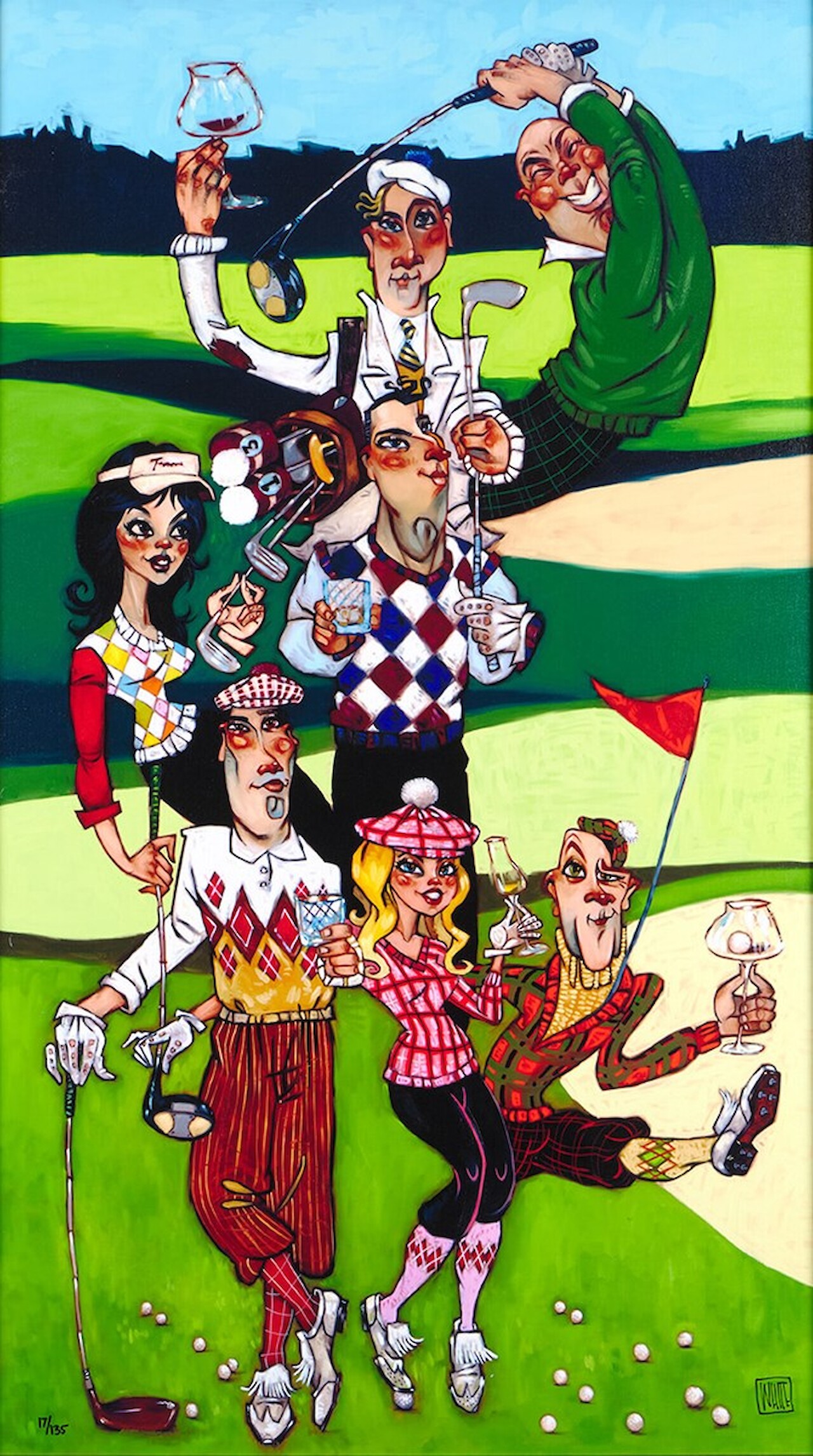 Golf Balls "New" Available to order through Adore Fine Art | UK Gallery | In stock