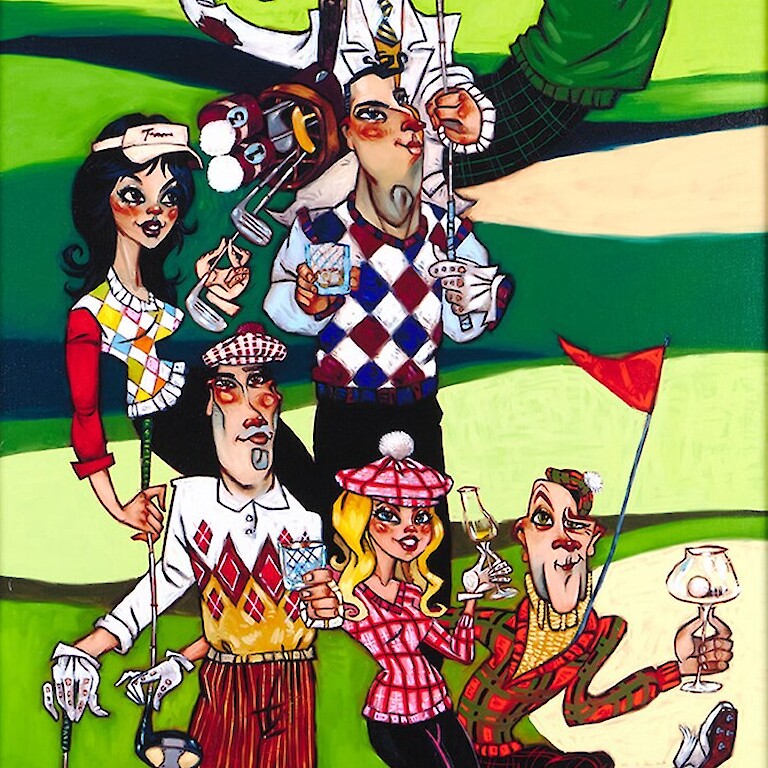 Golf Balls "New" Available to order through Adore Fine Art | UK Gallery | In stock